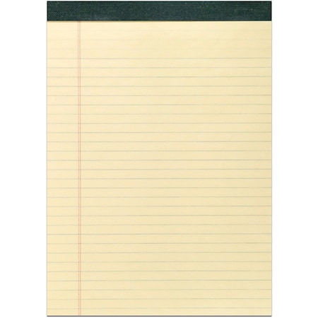 Recycled Legal Pad, Rld, 8-1/2x11-3/4, 40 Pads, Canary 12PK